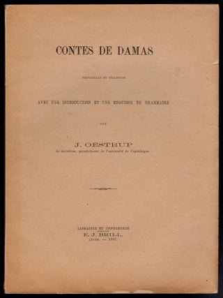 Item #2225 Contes De Damas. Recueillis et traduits avec une introduction et une esquisse de...