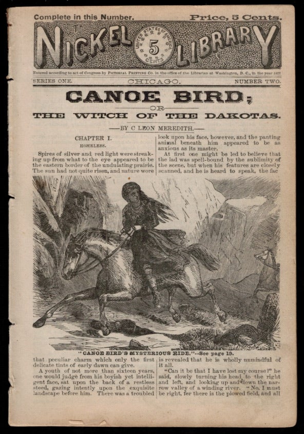 Item #303536 CANOE BIRD: The Witch of the Dakotas. C. Leon MEREDITH.