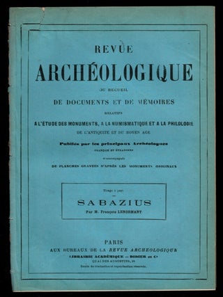 Item #308783 Sabazius. François LENORMANT
