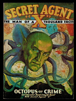 Item #312129 SECRET AGENT "X" magazine, September, 1934 issue. Odyssey reprint edition. With the...