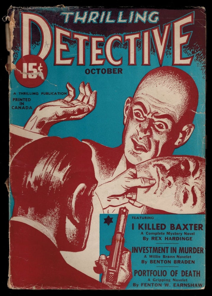 Item #312141 THRILLING DETECTIVE Magazine, Vol XL, No 1, October, 1941 Issue. Vol XL THRILLING DETECTIVE Magazine, 1941 Issue, October, No 1.