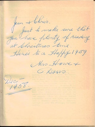 THE SHORES OF LOVE. First Edition, Inscribed by the Author.