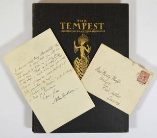 Item #312456 THE TEMPEST. Illustrated by Arthur Rackham. With an Autograph Letter from Rackham to...