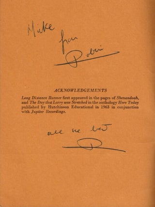 BECAUSE OF THIS And Other Poems. Inscribed by the Author.