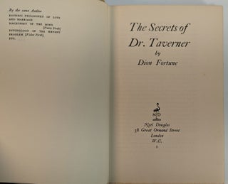 THE SECRETS OF DR. TAVERNER.