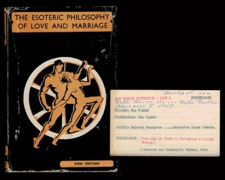 Item #312701 THE ESOTERIC PHILOSOPHY OF LOVE AND MARRIAGE. Dion FORTUNE, Violet Mary Firth