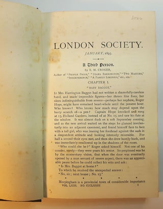 THE MYSTERY OF CASTLE CROME [in] LONDON SOCIETY, January, 1893 Issue.