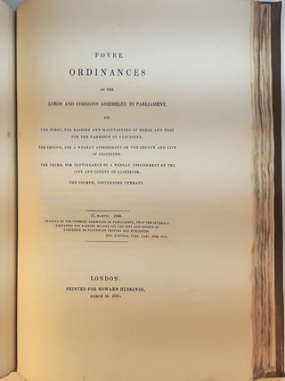 BIBLIOTECA GLOUCESTRENSIS: A Collection of Scarce and Curious Tracts, Relating to the County and City of Gloucester; Illustrative of, and Published During the Civil War; with an Historical Introduction, Notes, and an Appendix.