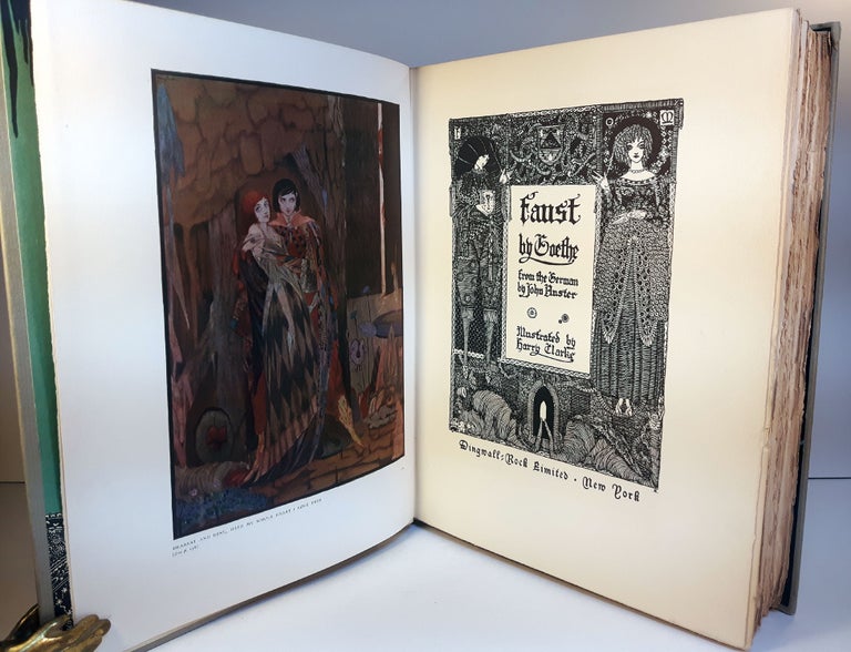 Item #312995 FAUST By Goethe. From the German by John Anster. Illustrated by Harry Clarke. Signed & Limited Edition. Harry CLARKE, GOETHE, Johann Wolfgang von.