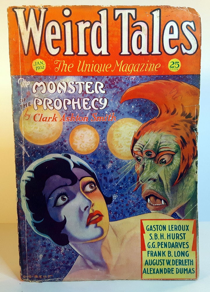 Item #313018 THE MONSTER OF THE PROPHECY [in] WEIRD TALES magazine, Vol 19, No 1., January, 1932 issue. Clark Ashton SMITH.