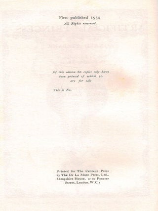 THE ARTIFICIAL PRINCESS.; With an Introduction by Sir Coleridge Kennard. Illustrations by Hugh Easton.