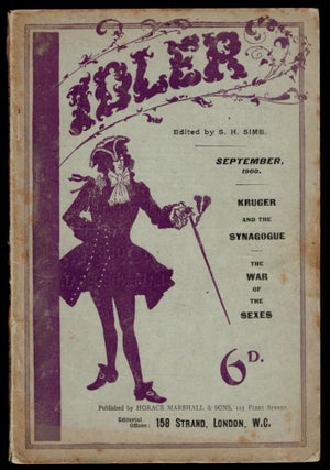 Item #313168 THE IDLER Magazine, September, 1900 issue. Sidney H. SIME, and