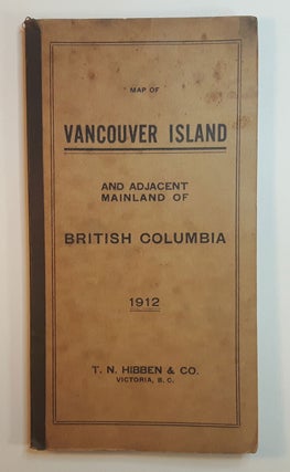 MAP OF VANCOUVER ISLAND AND ADJACENT MAINLAND OF BRITISH COLUMBIA. 1912.