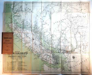 MAP OF VANCOUVER ISLAND AND ADJACENT MAINLAND OF BRITISH COLUMBIA. 1912.