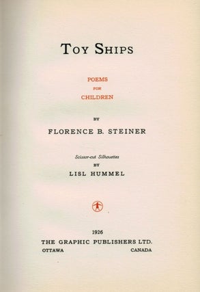 TOY SHIPS. Poems For Children.