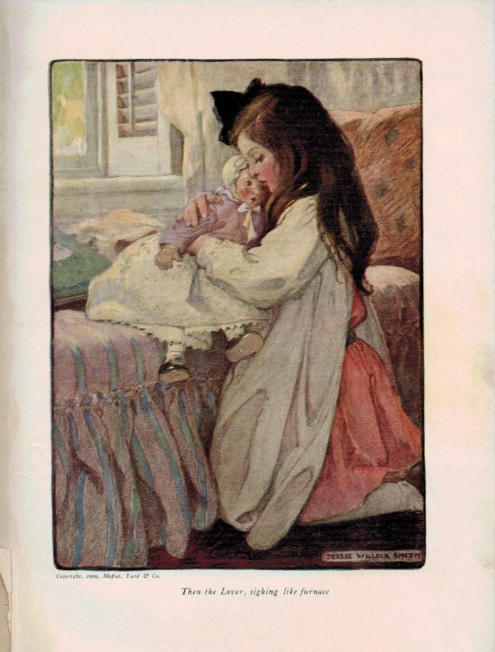 Item #313293 THE SEVEN AGES OF CHILDHOOD. Pictures by Jessie Willcox Smith. Verses by Caroline Wells. Jessie Willcox SMITH.