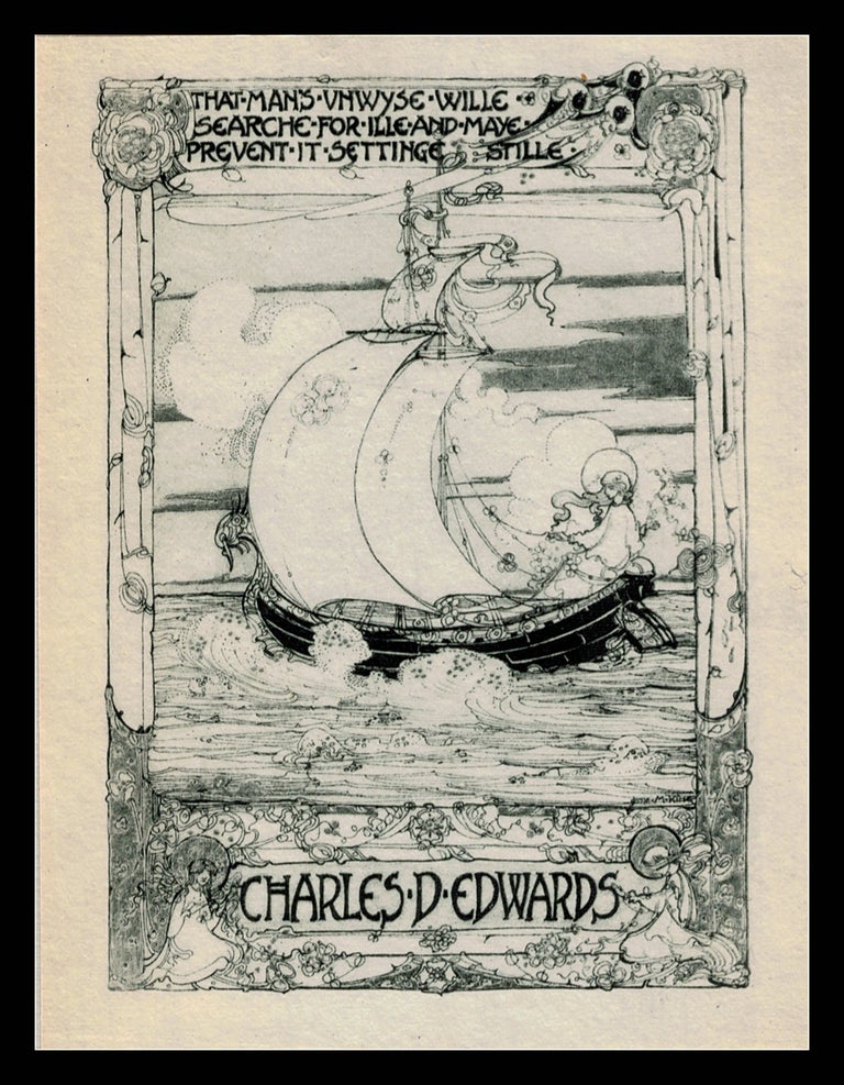 Item #313295 BOOKPLATE OF CHARLES D. EDWARDS. Jessie M. KING.