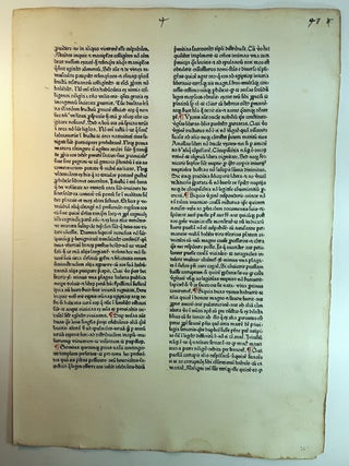 Item #313365 A LEAF FROM DE ANTIQUITATE JUDAICA, DE BELLO JUDAICO, PRINTED BY JOHANN SCHÜSSLER,...
