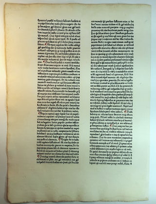A LEAF FROM DE ANTIQUITATE JUDAICA, DE BELLO JUDAICO, PRINTED BY JOHANN SCHÜSSLER, AUGSBERG, 1470.