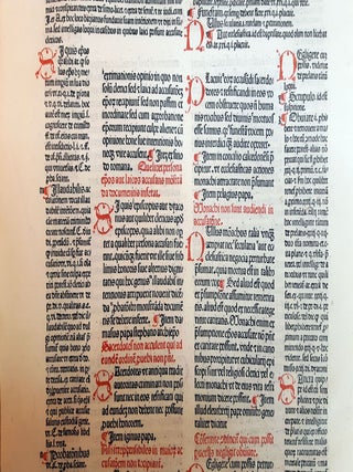 A LEAF FROM THE DECRETUM (cum apparatu Bartholomaei Brixiensis) PRINTED BY JOHANN GRÜNINGER, STRASSBURG, 1484.