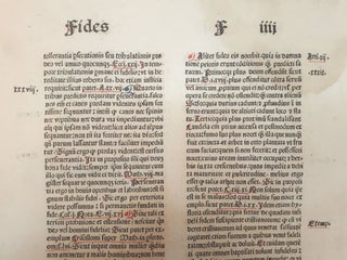 A LEAF FROM SUMMA PRAEDICANTIUM PRINTED BY JOHANN AMERBACH, BASIL, 1484.