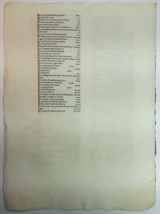 A LEAF FROM THE SPECULUM DOCTRINALE, PRINTED BY ADOLF RUSCH, STRASSBURG, BETWEEN 1477 AND 11 FEB, 1478.