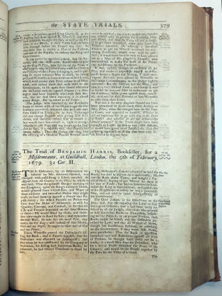 NEW ABRIDGEMENT AND CRITICAL REVIEW OF THE STATE TRIALS; Wherein are Inserted, Several Trials Not in Any Other Collection. Also, Some Trials That were Taken in Haste and Scarce Intelligible, Are Brought into Regular Order; And Many Deficiencies Throughout the Whole Supply'd. Likewise, Remarks are Made on Each Trial, Shewing What the Law in Criminal Cases Anciently Was; And How it Has Been Altered, And Stands at this Day. Together, With Impartial Memoirs of the Times and Characters of the Sufferers. To Which is Added, A Compleat Alphabetical Index of the Names of the Prisoners Tried, The Times When, Their Crimes, And Their Punishment.