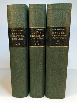 Item #313548 MANUEL BIBLIOGRAPHIQUE DES SCIENCES PSYCHIQUES OU OCCULTES. SCIENCES DES MAGES -...