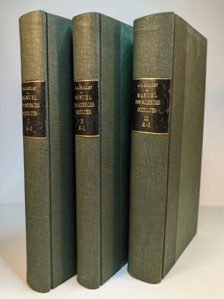 MANUEL BIBLIOGRAPHIQUE DES SCIENCES PSYCHIQUES OU OCCULTES. SCIENCES DES MAGES - HERMETIQUE - ASTROLOGIE - KABBALE - FRANC-MACONNERIE - MEDECINE ANCIENNE - MESMERISME - SORCELLERIE - SINGULARITES - ABERRATIONS DE TOUT ORDRE - CURIOSITES.