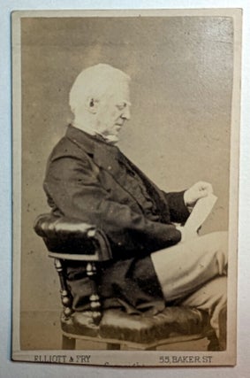 AUTOGRAPH LETTER SIGNED AND ORIGINAL PHOTOGRAPHIC CARTE DE VISITE.