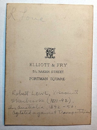 AUTOGRAPH LETTER SIGNED AND ORIGINAL PHOTOGRAPHIC CARTE DE VISITE.