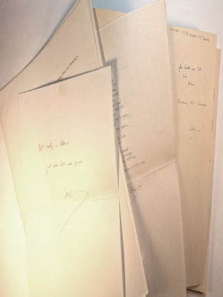 THE BIRKEN TREE. An Inscribed Copy With Seven Leaves of Signed Typescript Poems.