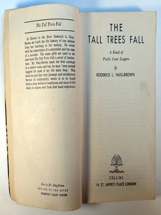 THE TALL TREES FALL. First Indian Edition.