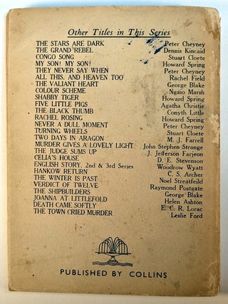 THE TALL TREES FALL. First Indian Edition.