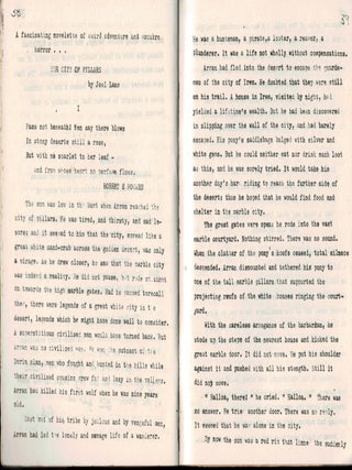 THE MAGI. A Magazine of the Weird and Unusual. Vol. 1, No. 1.
