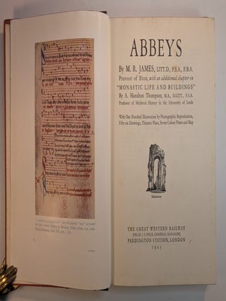 ABBEYS. With an Additional Chapter on "Monastic Life and Buildings" by A. Hamilton Thompson.