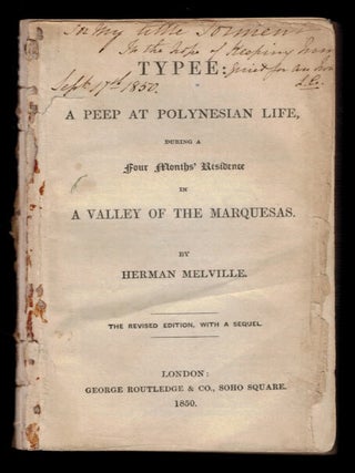 Item #314267 TYPEE: A Peep At Polynesian Life, During a Four Month's Residence in the Valley of...