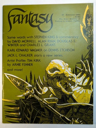 Item #314283 SPECIAL STEPHEN KING ISSUE of FANTASY NEWSLETTER. No. 56, February 1982 Issue....