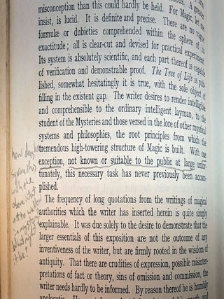 JAKE STRATTON-KENT'S COPY OF THE TREE OF LIFE By Israel Regardie.