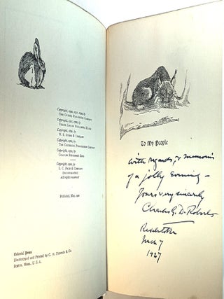 THE KINDRED OF THE WILD. A Book of Animal Life. With Many Illustrations by Charles Livingston Bull. INSCRIBED BY THE AUTHOR.