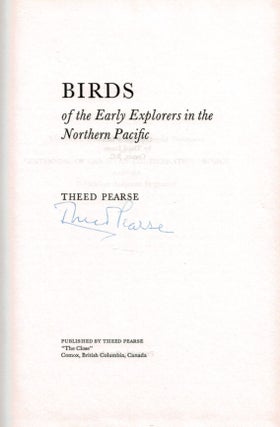 BIRDS OF THE EARLY EXPLORERS IN THE NORTHERN PACIFIC. SIGNED BY THE AUTHOR.