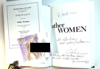 Item #314560 OTHER WOMEN and FRESH GIRLS. Inscribed by the Author to W.P. Kinsella. Evelyn LAU