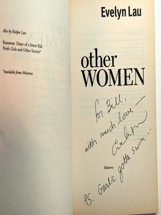 OTHER WOMEN and FRESH GIRLS. Inscribed by the Author to W.P. Kinsella.