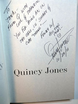 THE AUTOBIOGRAPHY OF QUINCY JONES. Inscribed by the Author.