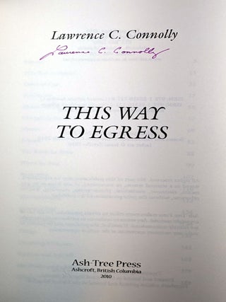 THIS WAY TO EGRESS. The Rare First (Paperbound) Issue, Signed.