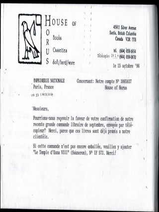 CATALOGUE DES PUBLICATIONS.
