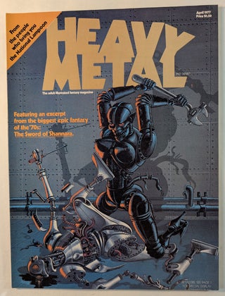 Item #314658 HEAVY METAL MAGAZINE. April 1977, the First Issue. the First Issue HEAVY METAL...