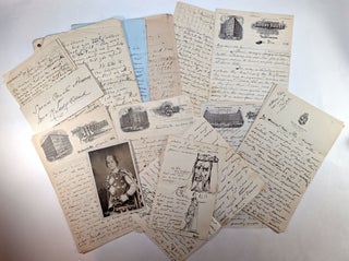 Item #314659 ARCHIVE OF LETTERS BY BRITISH-AMERICAN SHAKESPEARIAN ACTOR ERIC BLIND, to his...