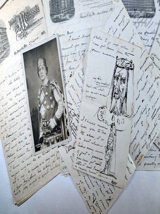 ARCHIVE OF LETTERS BY BRITISH-AMERICAN SHAKESPEARIAN ACTOR ERIC BLIND, to his parents in England, 1895-1916. With Content Pertaining to the careers of Ellen Terry, Sydney Greenstreet and Douglas Fairbanks.
