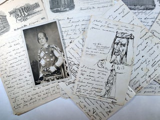 ARCHIVE OF LETTERS BY BRITISH-AMERICAN SHAKESPEARIAN ACTOR ERIC BLIND, to his parents in England, 1895-1916. With Content Pertaining to the careers of Ellen Terry, Sydney Greenstreet and Douglas Fairbanks.